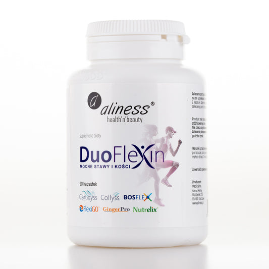 Aliness Duoflexin® 90 kapsułek, mocne stawy i kości 100% natural, 90 kapsułek 