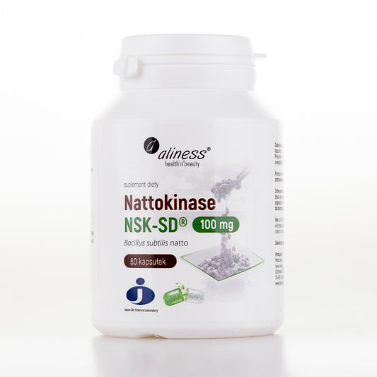 Aliness Nattokinase NSK-SD® 100 mg, 60 kapsułek wegańskich