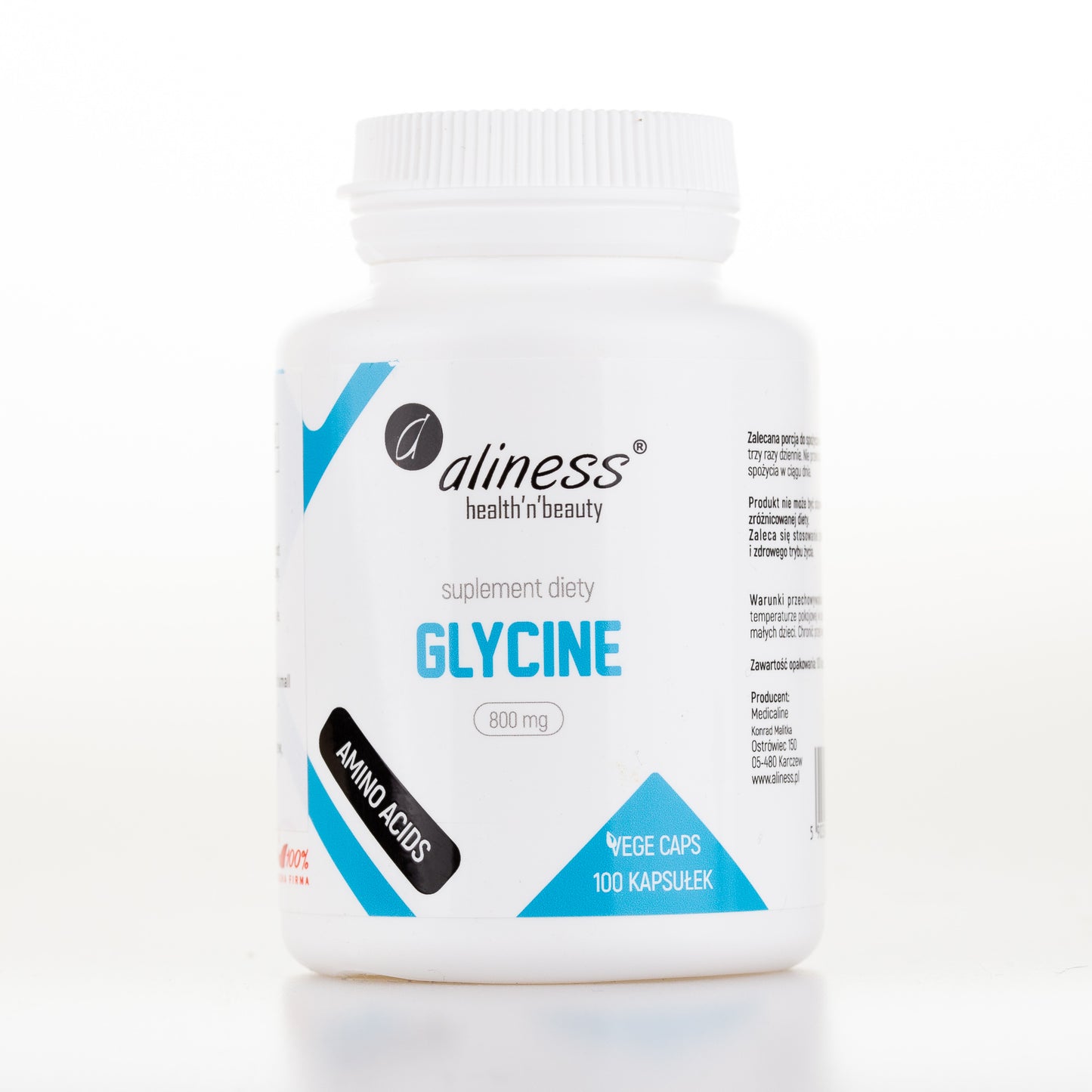 Glycine Amino Acid, 100 vegan capsules