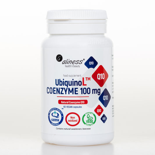 UbiquinoL KANEKA Natural Coenzyme Q10 100 mg, 60 vegan capsules, CoQ10, UbichinoL