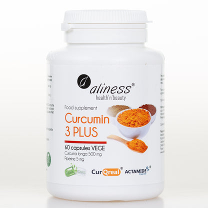 Aliness Curcumin 3 PLUS, 60 kapsułek vege