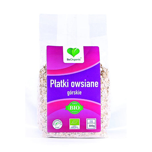 BeOrganic Górskie Płatki Owsiane, 300g