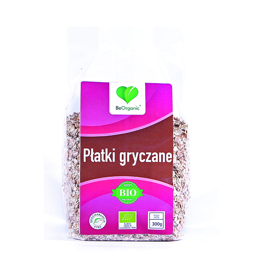 BeOrganic Płatki Gryczane, 300g