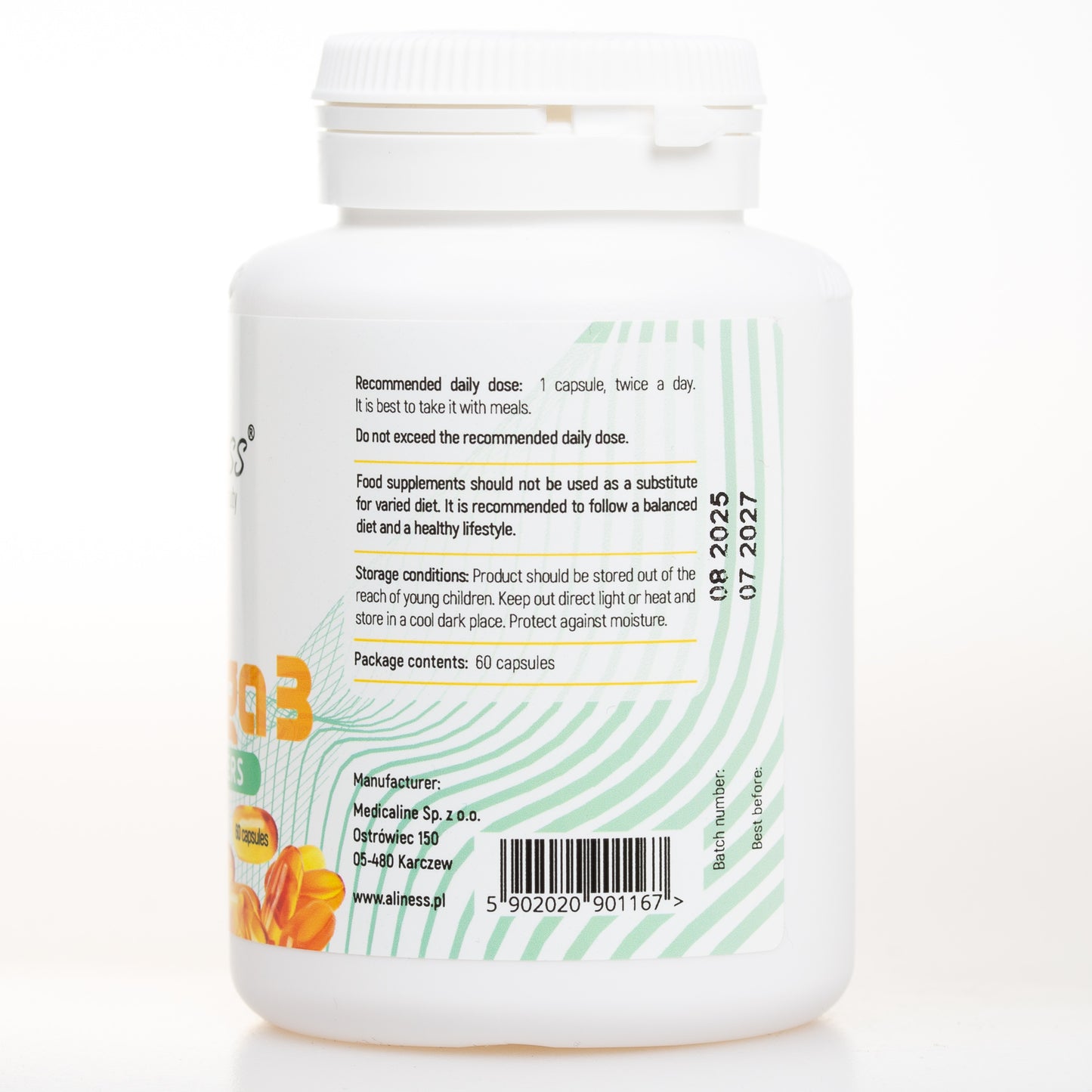 Fish Omega 3 Esters, 180mg EPA 120mg DHA, 60 capsules