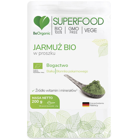 BeOrganic Jarmuż w proszku, 200g