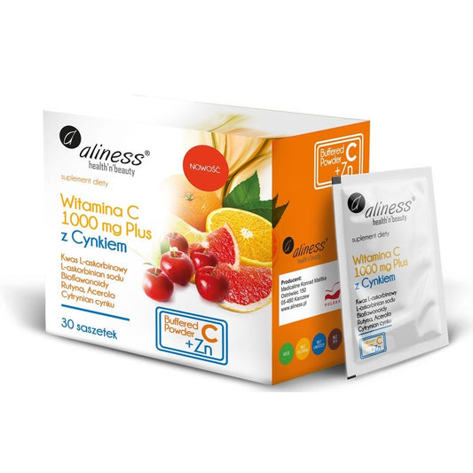 Vitamin C 1000 mg Plus with Zinc, sachets