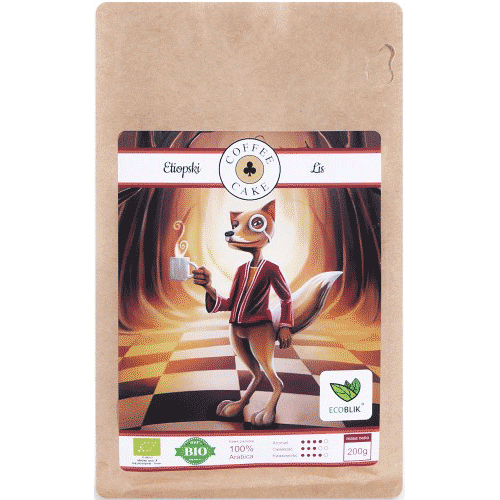 Organic Coffee Beans, Ethiopian fox, 200g
