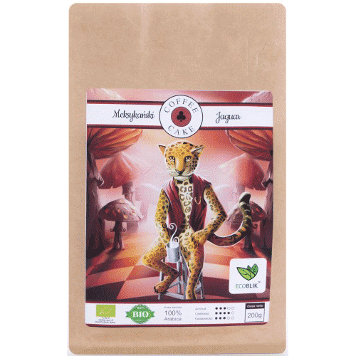 Organic Coffee Beans, Mexican Jaguar, 200g