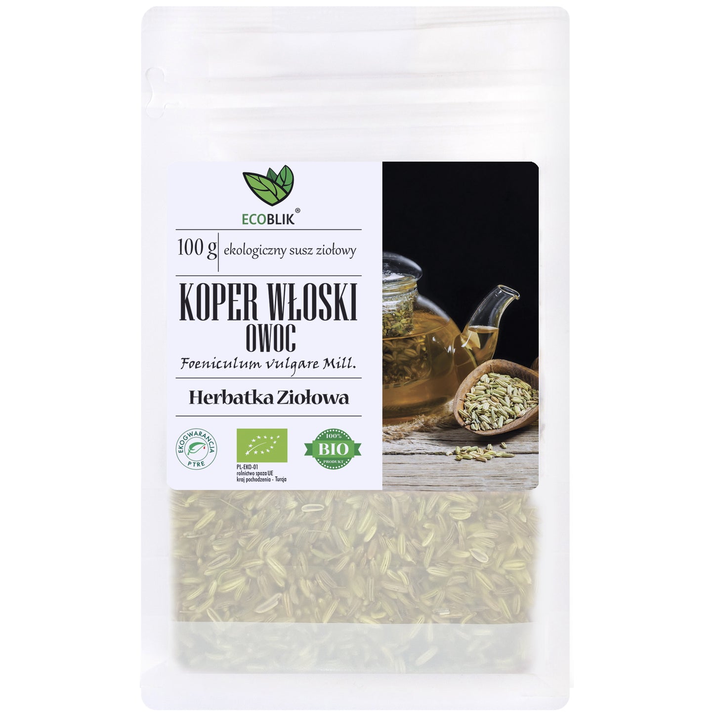 EcoBlik Ekologiczny Owoc Kopru, 100g