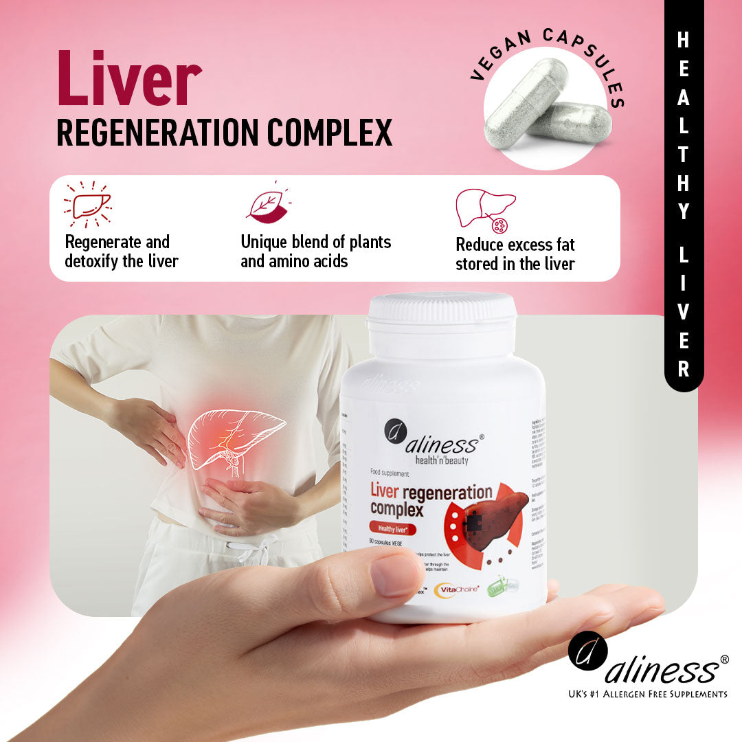Liver Regeneration Complex 90 vegan capsules, Liver Support Supplement UK