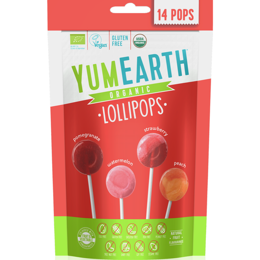 YumEarth Organic Fruit Lollipops, Eco pops for toddlers, 14 pack