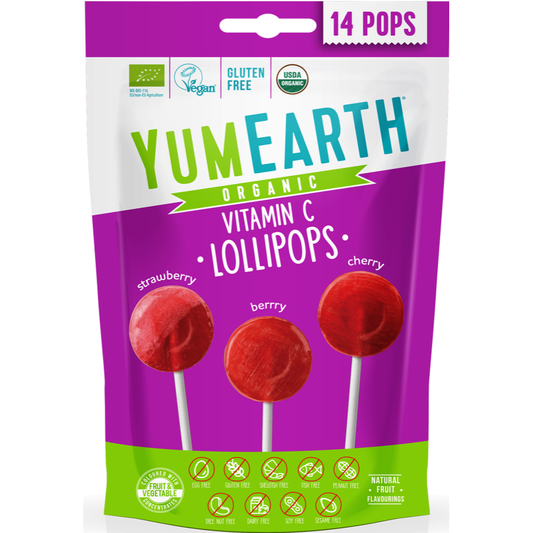 Organic Vitamin C lollipops, Eco pops for toddlers, 14 pack