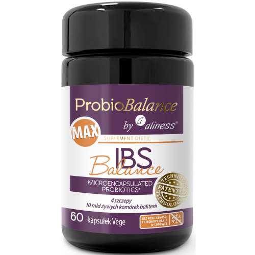 ProbioBalance IBS probiotics & prebiotics, vegan capsules.