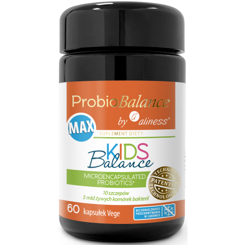 ProbioBalance Kids probiotics & prebiotics, vegan capsules. Aliness Vegan Probiotics