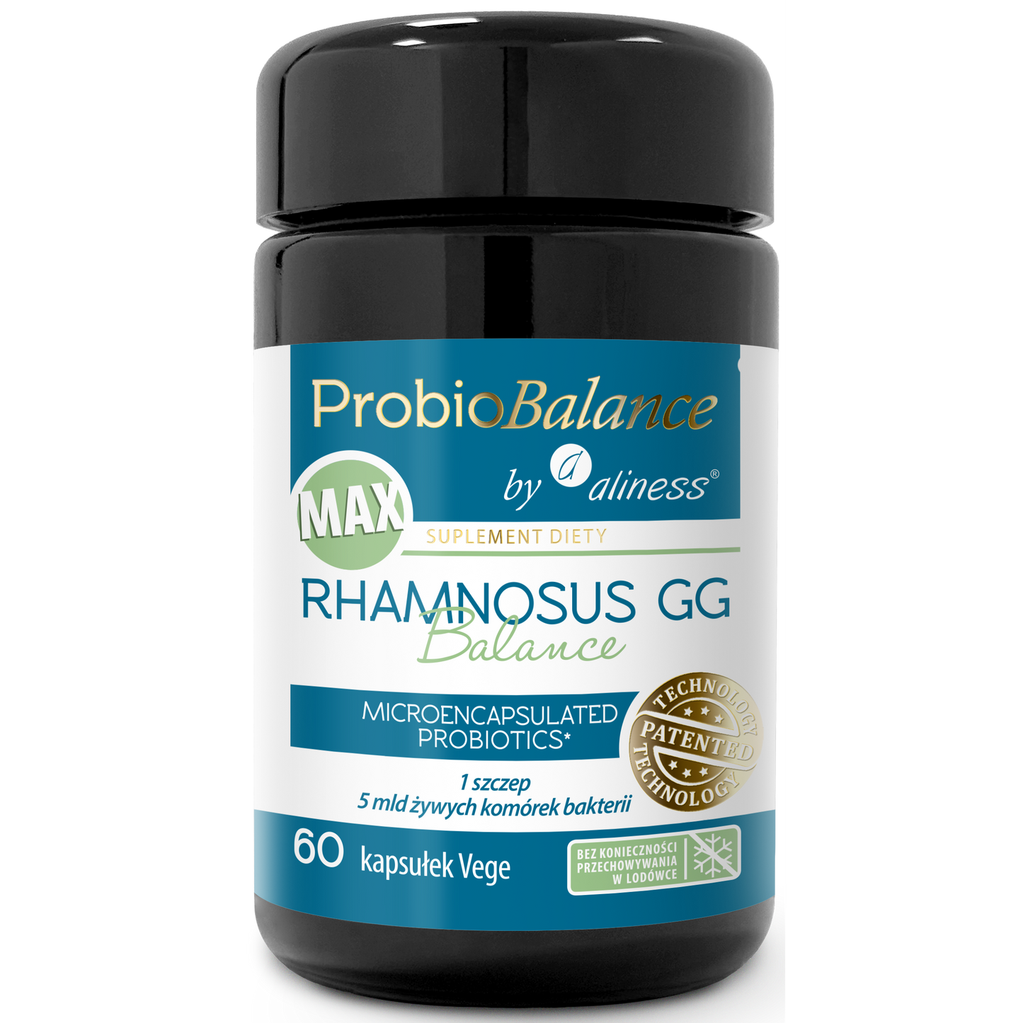 ProbioBalance Rhamnosus GG Balance probiotyki i prebiotyki, 30 kapsułek wegańskich, Aliness