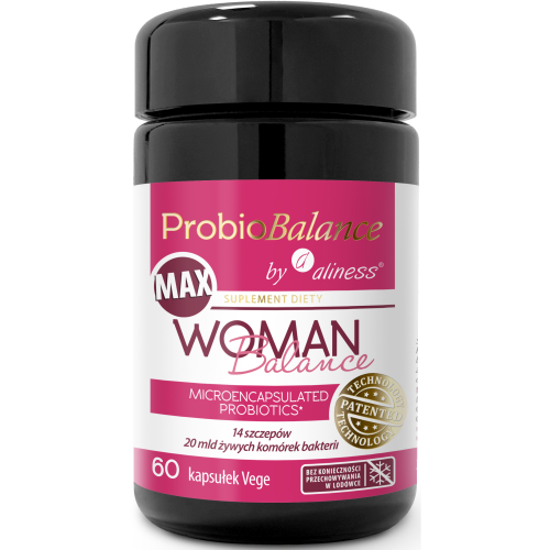 ProbioBalance Woman probiotics & prebiotics, vegan capsules. Vegan Probiotics