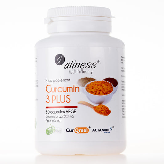 Aliness Curcumin 3 PLUS, 60 kapsułek vege