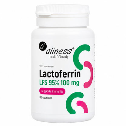Aliness Lactoferrin LFS 90% 100 mg, 60 kapsułek