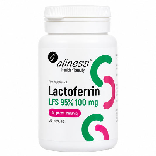 Aliness Lactoferrin LFS 90% 100 mg, 60 kapsułek
