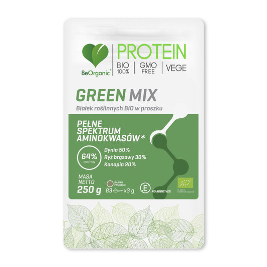 BeOrganic Green Mix Protein Powder, 250g