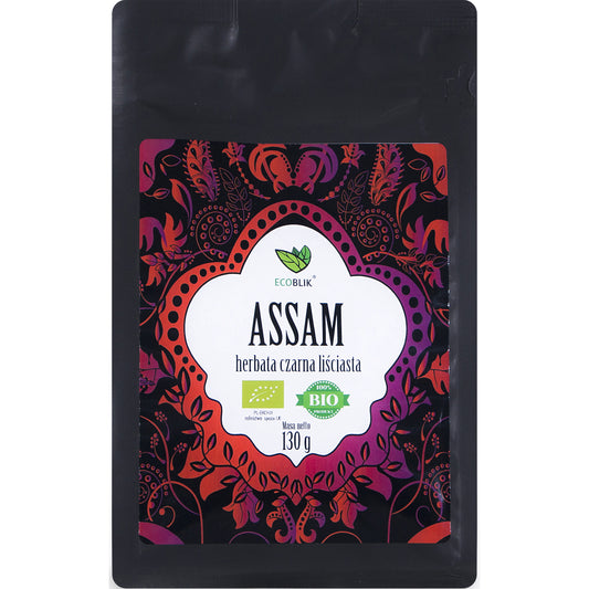 Organiczna czarna herbata liściasta Assam 130g