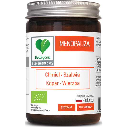 BeOrganic Menopauza, 100 tabletek