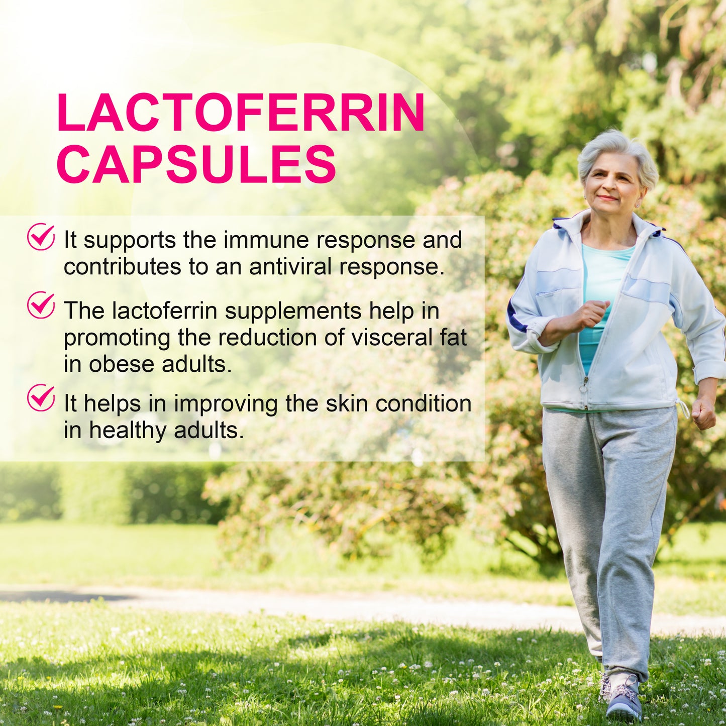 Aliness Lactoferrin LFS 90% 100 mg, 60 kapsułek