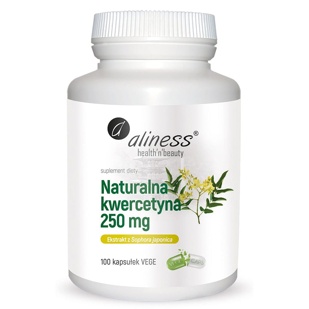 Aliness Naturalna kwercetyna 250 mg, 100 kapsułek vege
