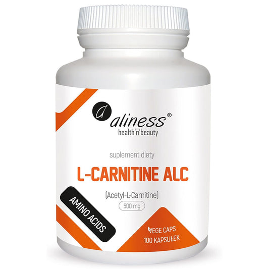 Aliness L-Carnitine ALC (Karnityna) Aliness, 100 kapsułek wegańskich