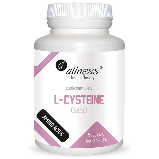 L-Cysteine 500 mg, 100 vegan capsules