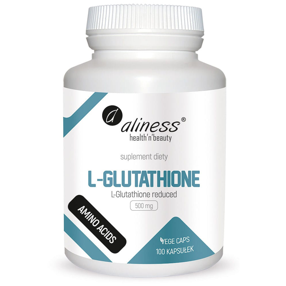 L-Glutathione reduced 500 mg, 100 vegan capsules