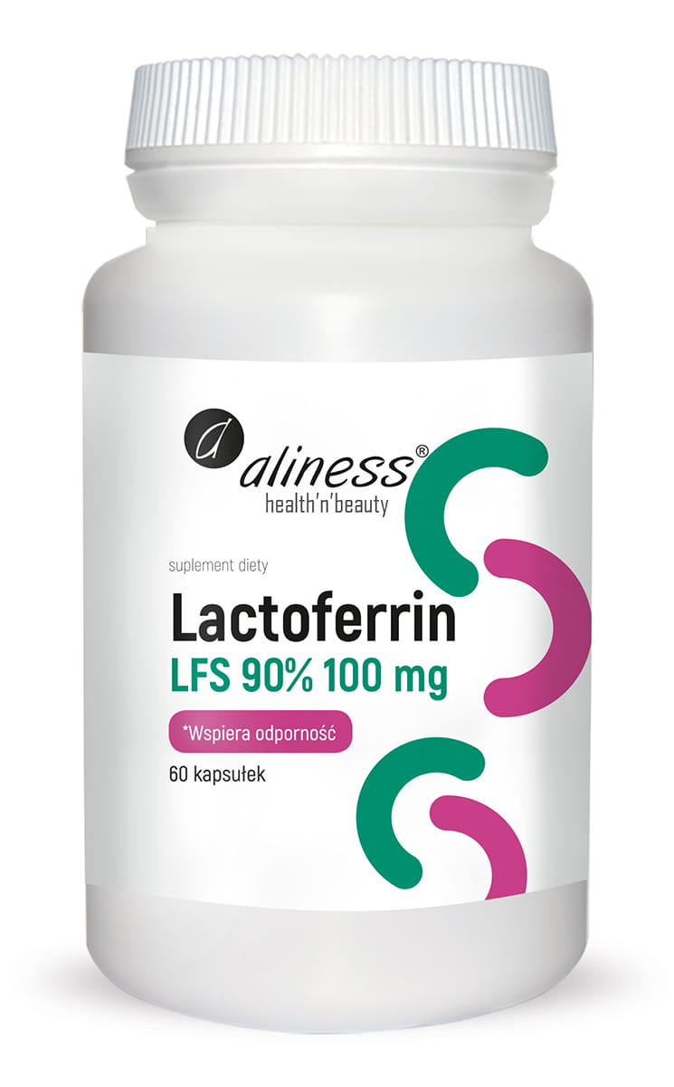 Aliness Lactoferrin LFS 90% 100 mg, 60 kapsułek