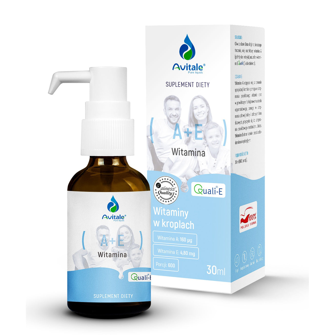 Avitale liquid Vitamin A + E in drops, 30ml