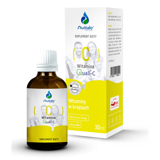 Avitale liquid Vitamin C Quali-C® 16 mg (L-ascorbic acid), 30 ml in drops for children and elderly