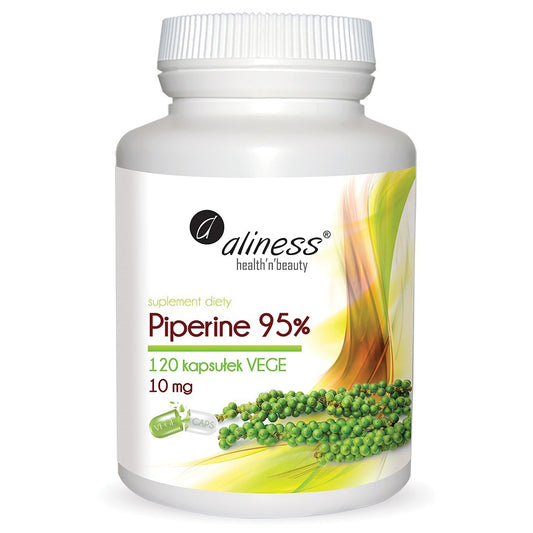 Piperine 95% 10 mg, 120 vegan capsules