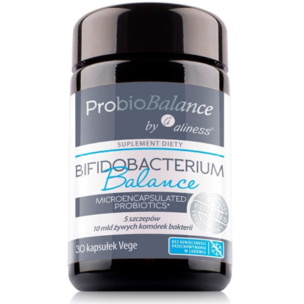 ProbioBalance Bifidobacterium Balance probiotyki i prebiotyki, 30 kapsułek vege, Aliness