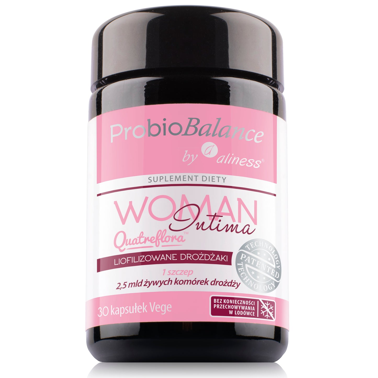 ProbioBalance Woman Intima Quatreflora probiotyki i prebiotyki, 30 kapsułek. Probiotyki wegańskie Aliness