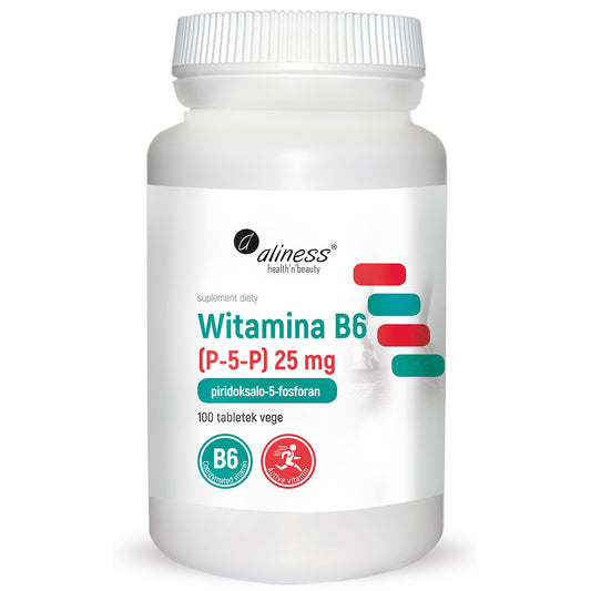 Vitamin B6 25mg, 100 vegan tablets